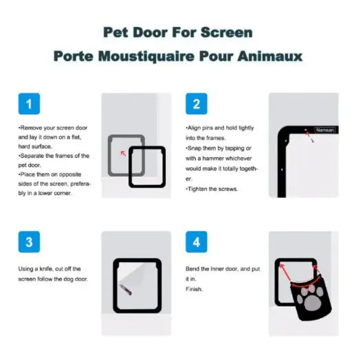 EasyLock Pet Screen Door