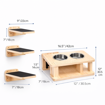 Wall Mounted Cat Adventure Set